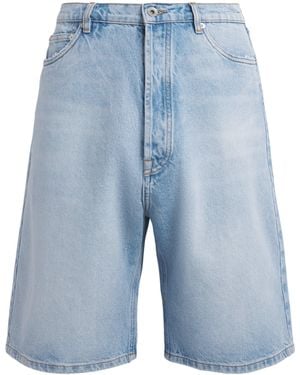 Studio Nicholson Marylebone Wide-Leg Denim Shorts - Blue
