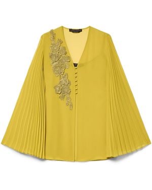 Marina Rinaldi Crepe Georgette Blouse - Yellow