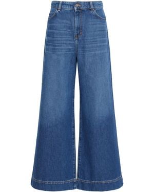 Weekend by Maxmara High-Rise Wide-Leg Jeans - Blue