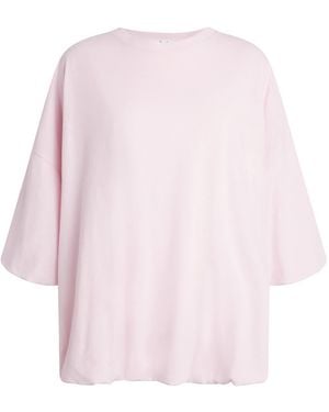 Acne Studios Loose-Fit Cropped T-Shirt - Pink