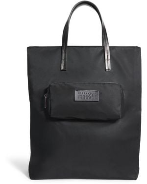 MM6 by Maison Martin Margiela Taffeta Logo Tote Bag - Black