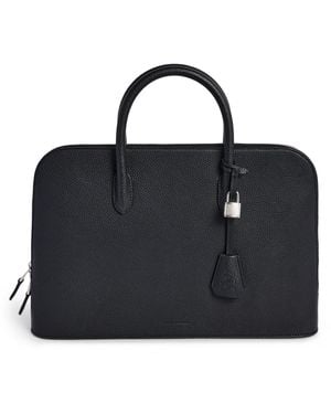 dunhill Leather Bourdon 41 Briefcase - Black