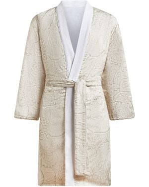 Etro Cotton Bloom Bathrobe - White