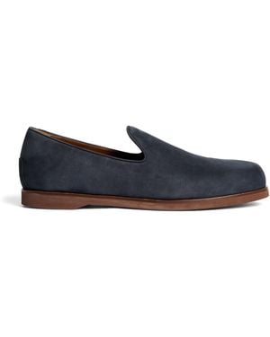 Colombo Nubuck Loafers - Blue