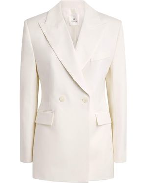 Anine Bing Tiphaine Double-Breasted Blazer - White