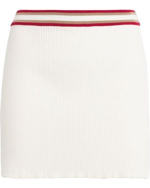 Alessandra Rich Merino Mini Skirt - White