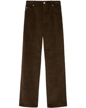 Loewe Corduroy Straight-Leg Pants - Brown