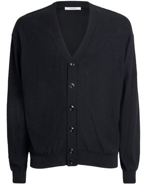 Lemaire Wool-Blend Twisted Cardigan - Blue