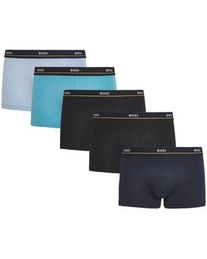 BOSS Stretch-Cotton Essential Trunks - Blue