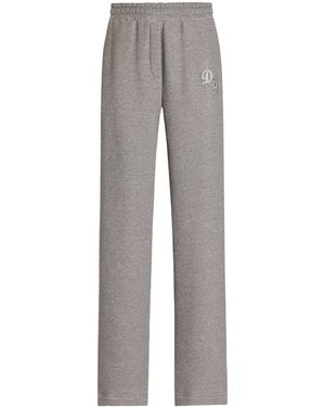 Dolce & Gabbana Cotton-Blend Sweatpants - Gray