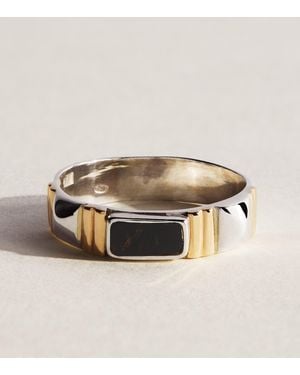FYR Sterling, And Onyx Bastet Ring - Metallic