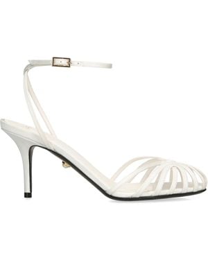 ALEVI Satin Blake Heeled Sandals 75 - White