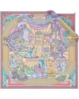 BVLGARI Silk Curiosity Scarf - Blue