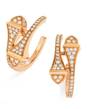 Marli New York And Diamond Cleo Hoop Earrings - Metallic