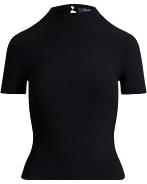 Ralph Lauren Mock-Neck Top - Black