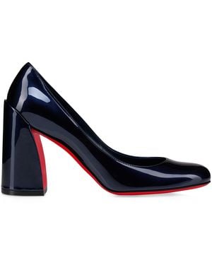Christian Louboutin Miss Sab Patent Leather Court Shoes 85 - Blue