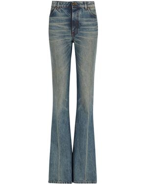 Balmain Faded Flared Jeans - Blue
