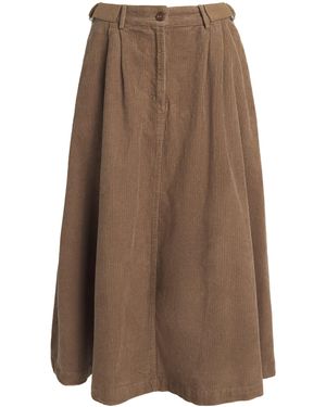 Barbour Corduroy Yasmin Midi Skirt - Brown