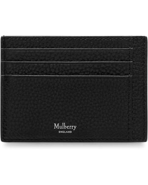 Mulberry Grained Leather Card Holder - Black