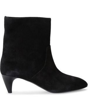 Isabel Marant Suede Jiry Ankle Boots 55 - Black
