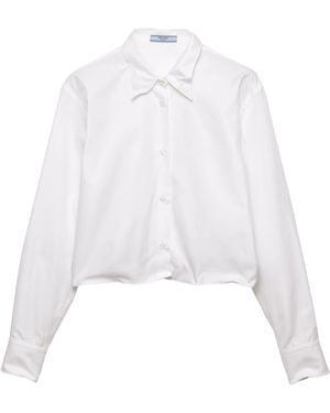 Prada Shapeable Cotton Shirt - White