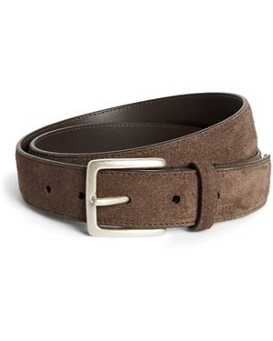 Canali Suede Belt - Brown