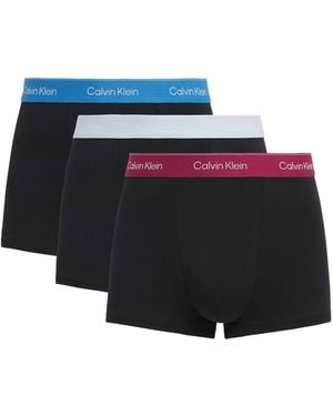 Calvin Klein Stretch-Cotton Relaxed Icon Trunks - Blue