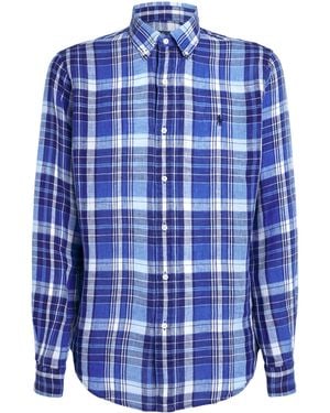 Polo Ralph Lauren Linen Check Shirt - Blue