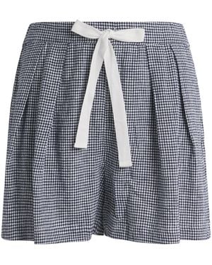 Eberjey Linen-Blend Relaxed Pyjama Shorts - Grey