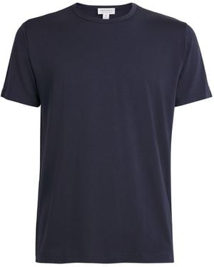 Sunspel Tencel Stretch T-Shirt - Blue