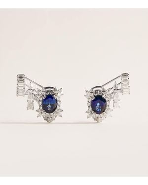 YEPREM And Diamond Y-Couture Earrings - Blue