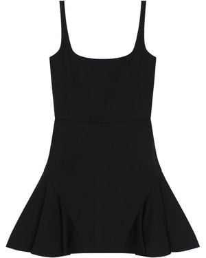 Givenchy Fluted Mini Dress - Black