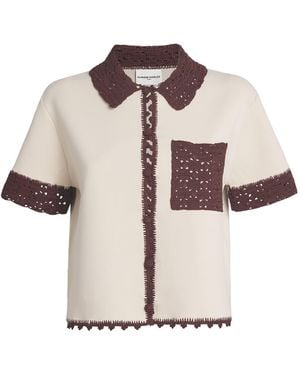 Claudie Pierlot Crochet-Trim Shirt - Multicolor