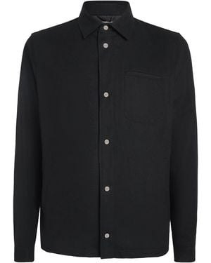 Herno Water-Repellent Cashmere-Silk Overshirt - Black