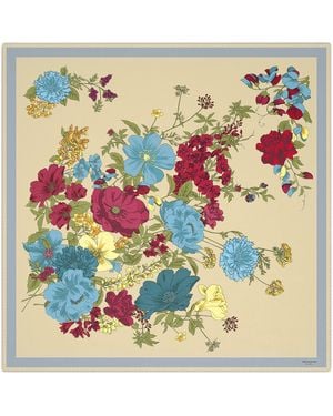Weekend by Maxmara Silk Floral Scarf - Natural