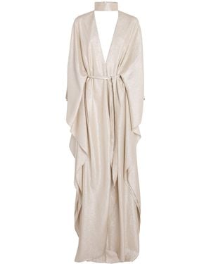 Taller Marmo Metallic Ooo Kaftan Maxi Dress - White