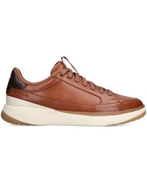Cole Haan Leather Grandprø All Day Court Trainers - Brown