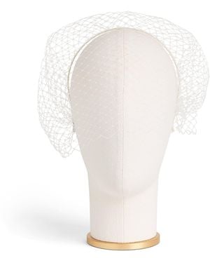 Jennifer Behr Voilette Veiled Headband - White