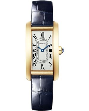 Cartier Small And Sapphire Tank Américaine Watch - Blue