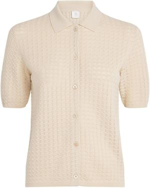 Eleventy Wool Short-Sleeve Shirt - Natural