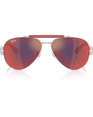 Ray-Ban Rb3762M Scuderia Ferrari Collection Phantos Sunglasses - Pink