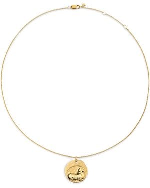 Monica Vinader Vermeil Zodiac Aries Necklace - Metallic