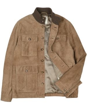 Valstar Suede Padded Brera Field Jacket - Brown