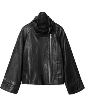 AllSaints Leather Rhodes Jacket - Black
