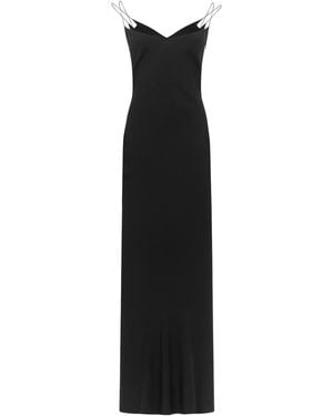 Tom Ford Double-Strap Maxi Slip Dress - Black