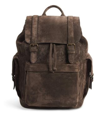 Officine Creative Suede Bostonian Backpack - Brown
