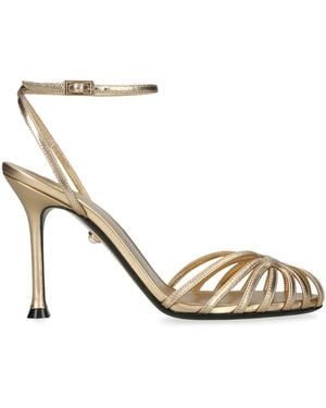 ALEVI Metallic Leather Ally Heeled Sandals 95