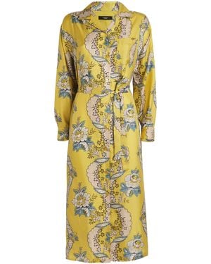 Weekend by Maxmara Silk Floral Shirt Dress - Yellow