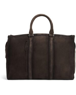 Officine Creative Suede Quentin Duffle Bag - Black