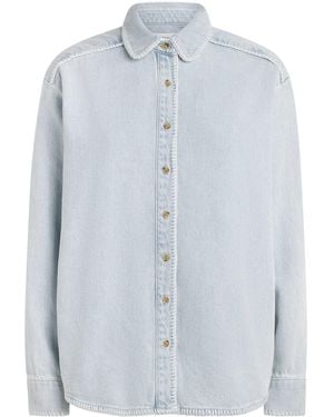 Still Here Cotton Western Shirt - Blue